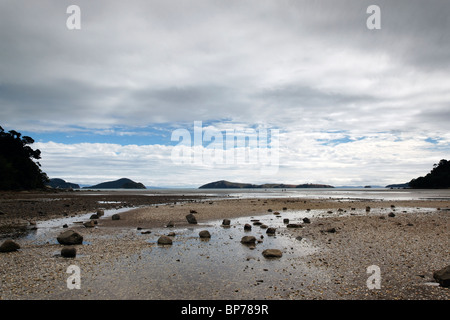 Vue de Shelly Beach sur néos-zélandais Coromandel Banque D'Images