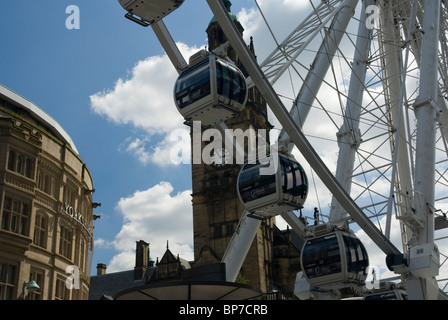 La roue de Sheffield, South Yorkshire, Angleterre. Banque D'Images