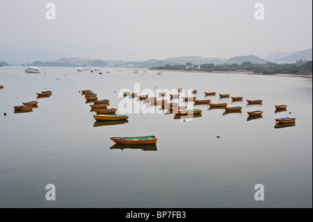 Tai Mei Tuk est un lieu proche de la réservoir de Plover Cove dans la région de Tai Po District, de nouveaux territoires, à Hong Kong. Banque D'Images