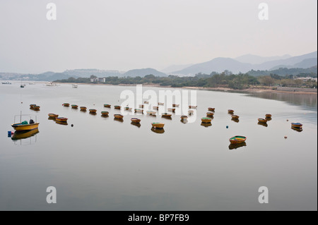 Tai Mei Tuk est un lieu proche de la réservoir de Plover Cove dans la région de Tai Po District, de nouveaux territoires, à Hong Kong. Banque D'Images