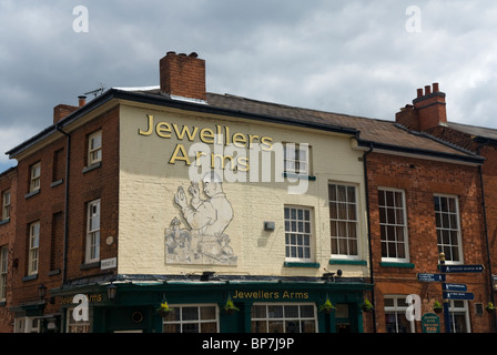 Bras de bijoutier, pub Jewellery Quarter, Birmingham, West Midlands, Angleterre. Banque D'Images
