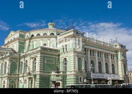 Marinskiy Théâtre, accueil de l'Opéra et Ballet Kirov, St Petersburg, Russie Banque D'Images