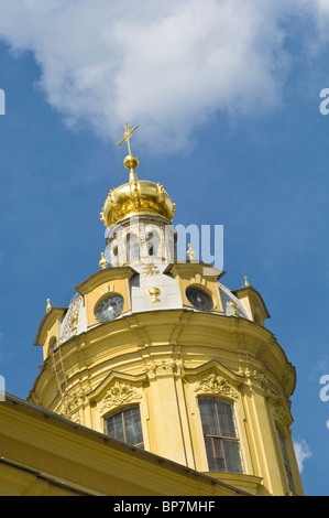 Détail de la cathédrale de SS Pierre et Paul, Saint-Pétersbourg, Russie Banque D'Images