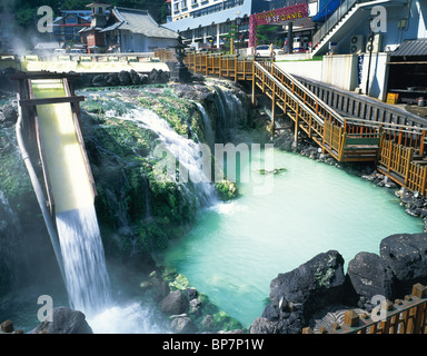 Hot Spring Resort, Kusatsu-Machi, Agatsuma District, Gumma Prefecture, Japan Banque D'Images