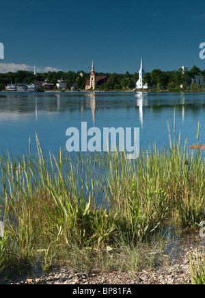 Les églises de Mahone Bay, en Nouvelle-Écosse Banque D'Images