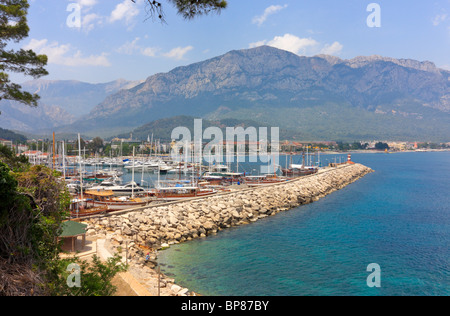 Turkiz Marina à Kemer, Antalya, Turquie Banque D'Images