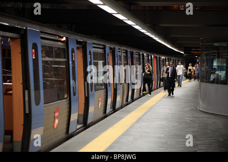 Métro dans la ville de Lisbonne, Portugal Banque D'Images