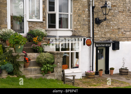 Reeth Bureau de poste, Reeth, North Yorkshire, Angleterre. Banque D'Images