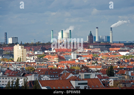 Toits de Charlottenburg, Berlin, Allemagne Banque D'Images