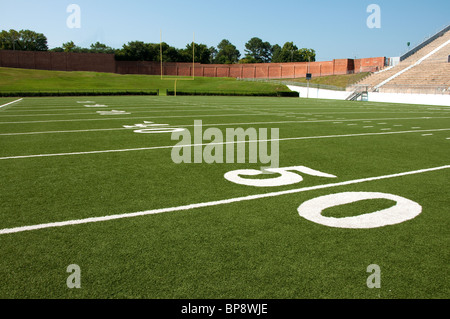 Avis de domaine au stade de football américain. Banque D'Images