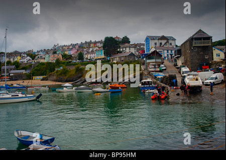 Le port naturel de New Quay West Wales Banque D'Images