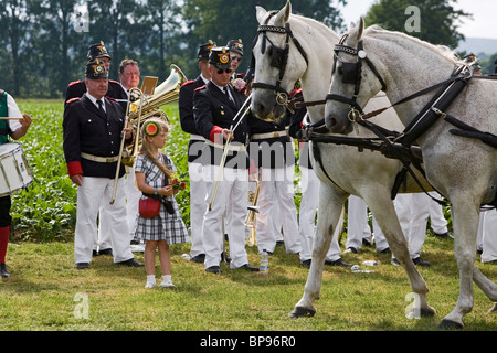 Marksmens Schutzenfest, parade, Wennigsen, Basse-Saxe, Allemagne du nord Banque D'Images