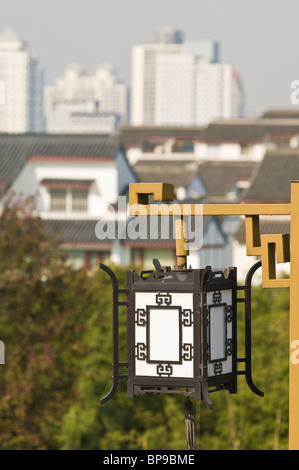 Vue depuis la Pagode lumière dans la vieille ville, Suzhou, chine. Banque D'Images