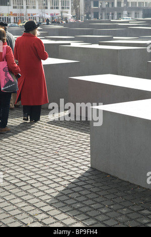 Mémorial de l'holocauste juif Berlin Allemagne Banque D'Images