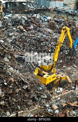 Centre de recyclage de ferrailles métalliques dans Beyrouth Liban Moyen Orient Banque D'Images