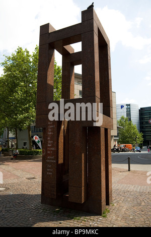 Mémorial à Albert Einstein à Ulm, Bade-Wurtemberg, Allemagne. Banque D'Images