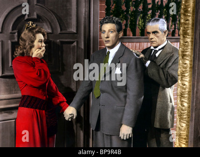 VIRGINIA MAYO, Danny Kaye, Boris Karloff, La vie secrète de Walter Mitty, 1947 Banque D'Images