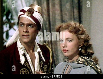 TONY CURTIS, PIPER LAURIE, FILS D'ALI BABA, 1952 Banque D'Images