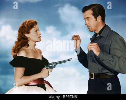 RHONDA FLEMING, John Payne, l'AIGLE ET LE FAUCON, 1950 Banque D'Images