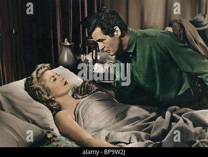 CLAIRE TREVOR, ROBERT RYAN, MEILLEUR DE LA BADMEN, 1951 Banque D'Images