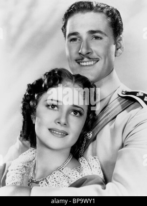 OLIVIA DE HAVILLAND, Errol Flynn, LA CHARGE DE LA BRIGADE LÉGÈRE, 1936 Banque D'Images