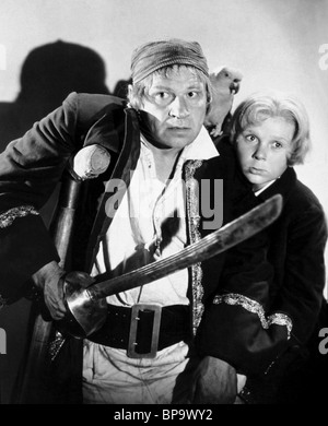 WALLACE BEERY, JACKIE COOPER, l'île au trésor, 1934 Banque D'Images