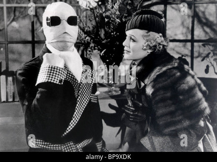 CLAUDE RAINS, GLORIA STUART, l'homme invisible, 1933 Banque D'Images