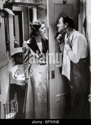 MYRNA LOY, WILLIAM POWELL, APRÈS L'HOMME MINCE, 1936 Banque D'Images