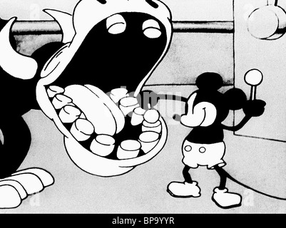 MICKEY MOUSE, vache, Steamboat Willie, 1928 Banque D'Images