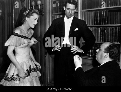 JOAN FONTAINE, Cary Grant, Alfred Hitchcock, suspicion, 1941 Banque D'Images