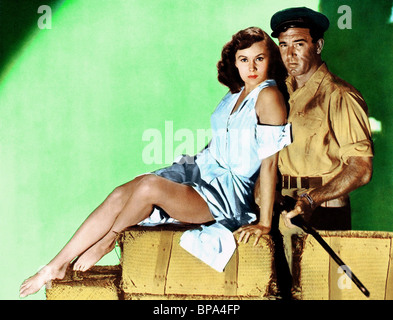 RHONDA FLEMING, John Payne, déchaînée, 1951 Banque D'Images