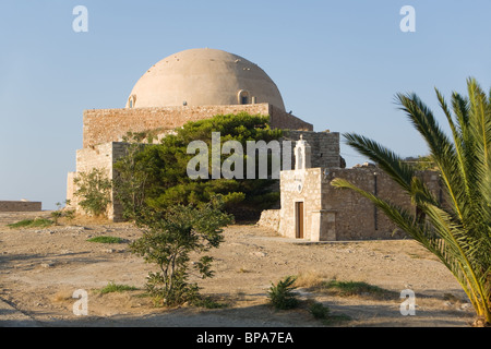 La forteresse Fortezza, Rethymno, Crète, Grèce. Banque D'Images