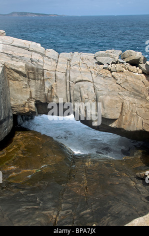 Pont naturel Torndirrup National Park près d'Albany péninsulaire Flinders en Australie occidentale Banque D'Images