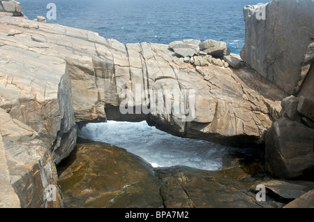 Pont naturel Torndirrup National Park près d'Albany péninsulaire Flinders en Australie occidentale Banque D'Images