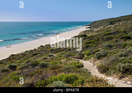 Plage de l'ouest de l'Australie de Yallingup Banque D'Images