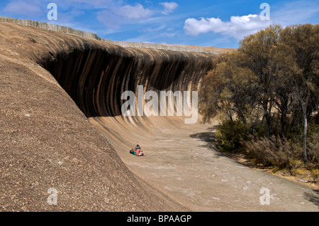 Les modèles Wave Rock Hyden Australie Occidentale Banque D'Images