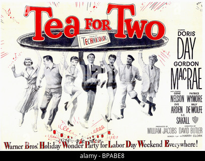 Affiche de film TEA for Two (1950) Banque D'Images