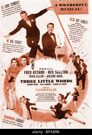 Affiche de film trois petits mots (1950) Banque D'Images