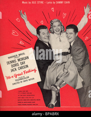 En 2009, Doris Day, JACK CARSON affiche de film, c'est une sensation extraordinaire, 1949 Banque D'Images