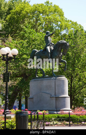 Statue de George Washington, Union Square Park, NYC Banque D'Images