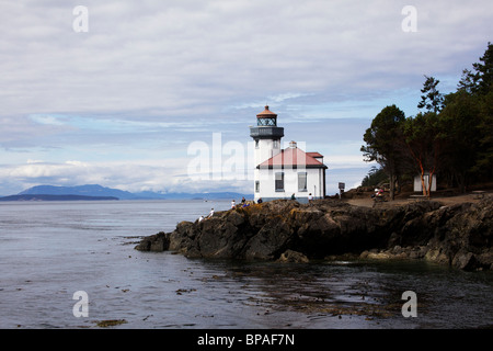 Four à Chaux Phare. San Juan Island, Washington Banque D'Images