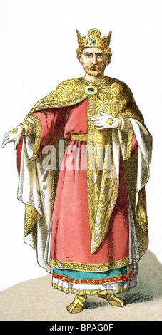 Le roi Richard Coeur de Lion (1157-1199). Il était roi de France à partir de 1189-1199. Sa mère était d'Aliénor d'Aquitaine. Banque D'Images