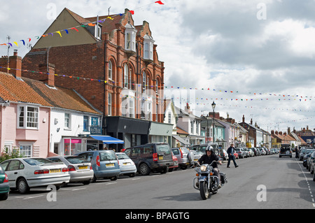 Leiston high street, Suffolk, UK. Banque D'Images