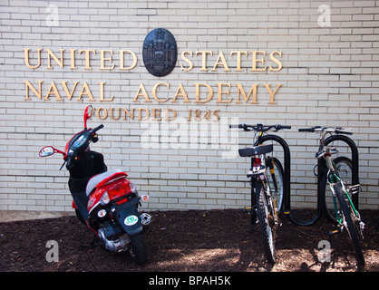 La porte d'entrée à l'US Naval Academy, Annapolis, Maryland Banque D'Images