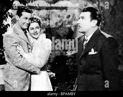 DON DEFORE, JOAN FONTAINE, GEORGE BRENT, LES AFFAIRES DE SUSAN, 1945 Banque D'Images