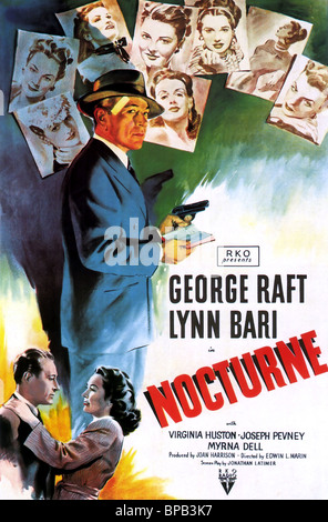 GEORGE RAFT POSTER NOCTURNE (1946) Banque D'Images