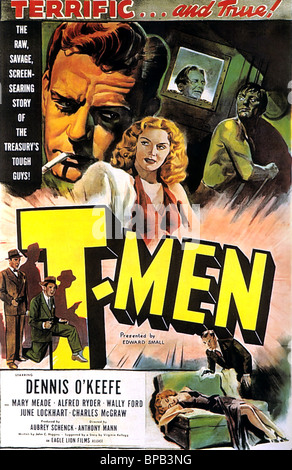 T-MEN affiche de film (1947) Banque D'Images