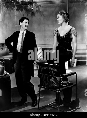 GROUCHO MARX, EVE ARDEN, au cirque, 1939 Banque D'Images