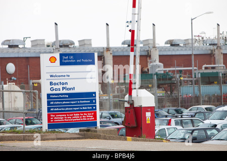 Le terminal de gaz de Bacton à Bacton à Norfolk, UK Banque D'Images