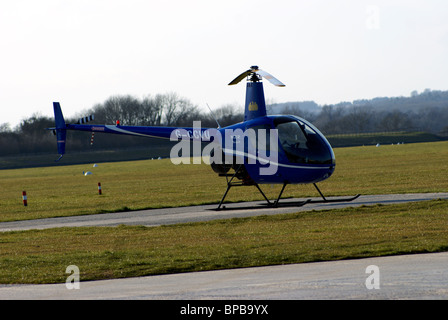 ROBINSON R22, hélicoptère, G-CCVU, Banque D'Images